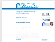 Tablet Screenshot of hochwaldwasser.de